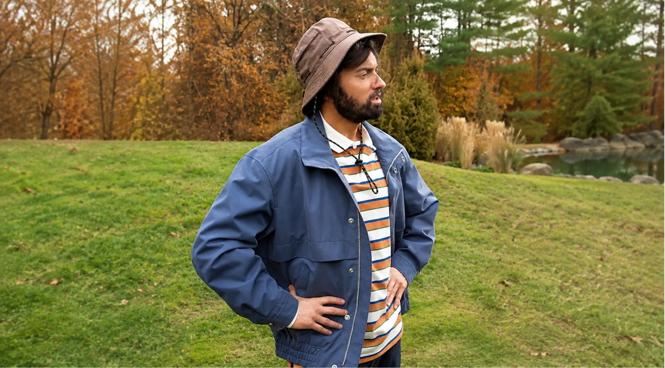 The Happy Gilmore 2 Eminem Blue Jacket Defines Retro Outdoor Style