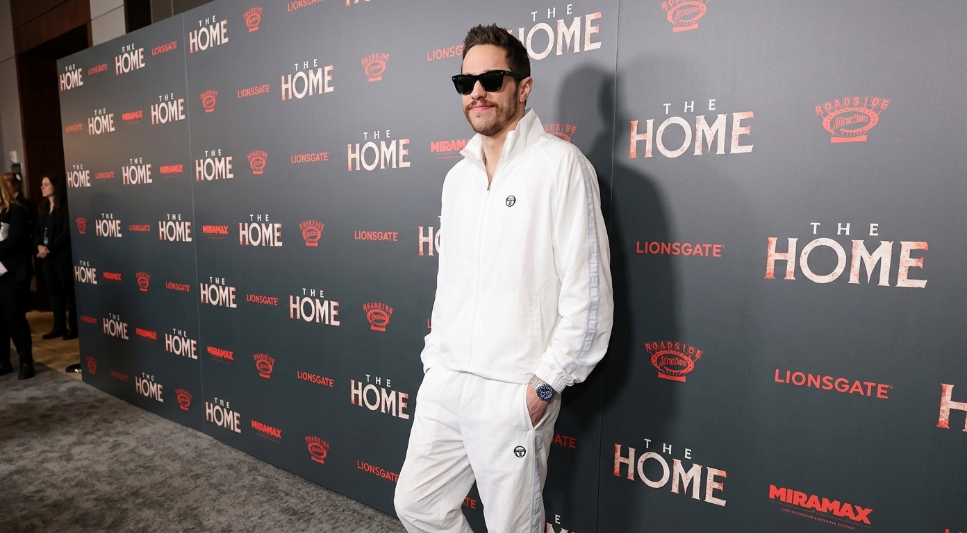 Pete Davidson The Home NYC Premiere 2025 White Jacket