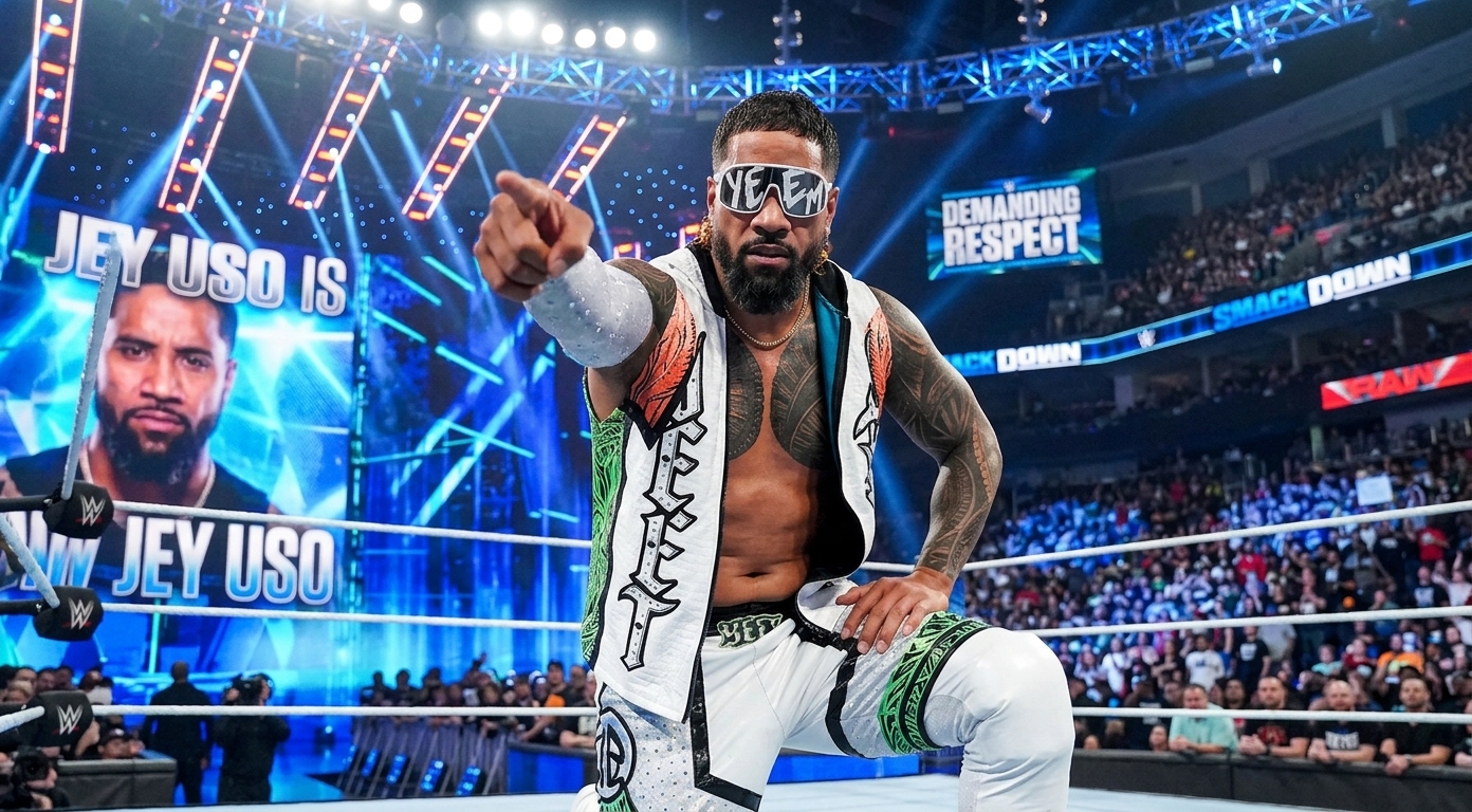 Jey Uso SmackDown 2026 White YEET Vest
