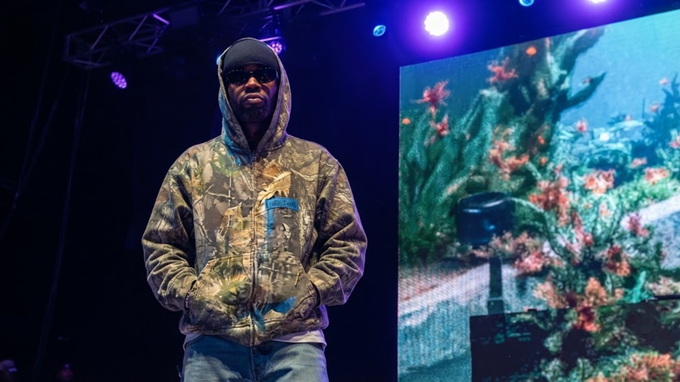 Larry June Midnight Organic Spring 2025 Collection Camo Hoodie