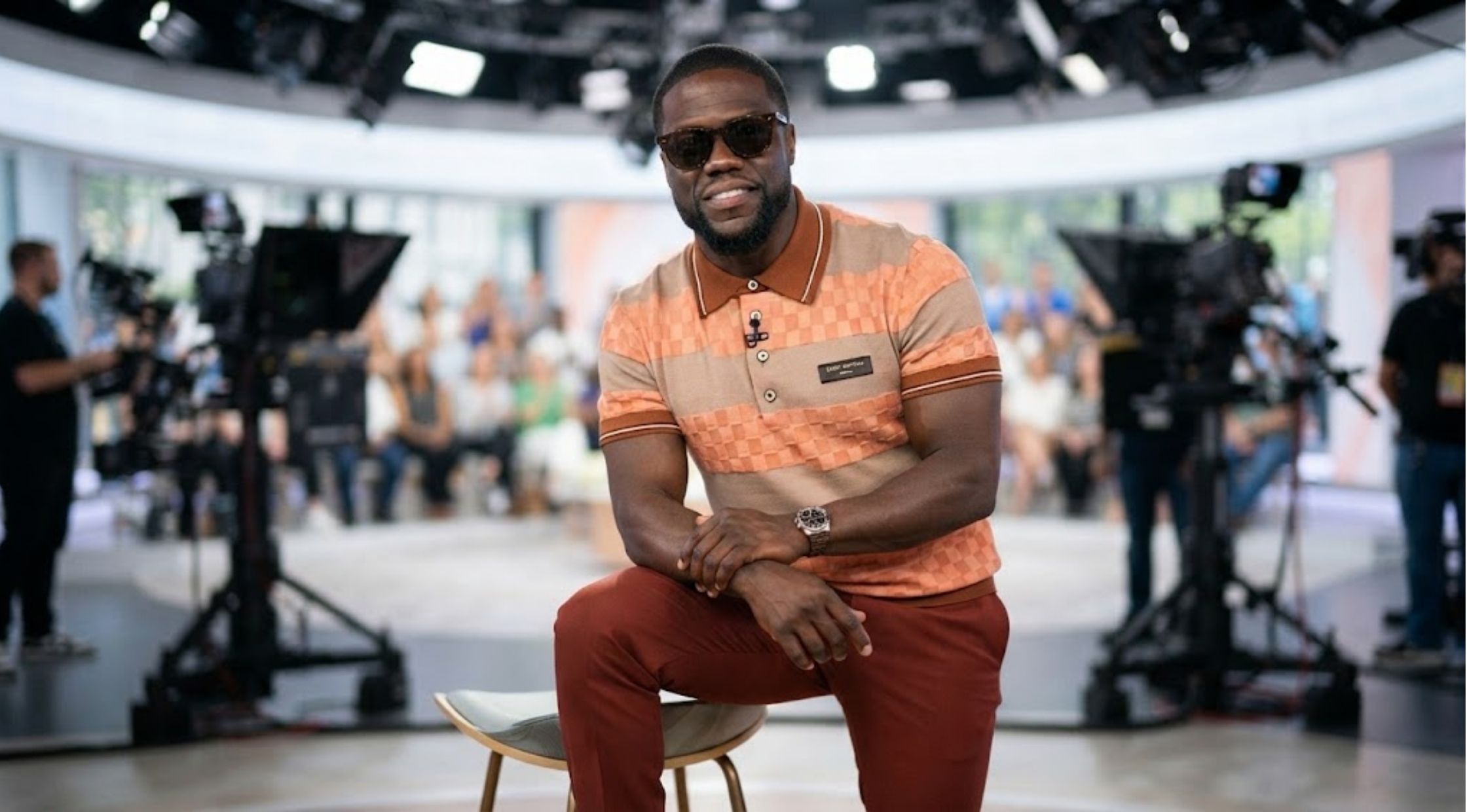 How to Style the Today Kevin Hart Striped Polo Shirt for a Luxury Resortwear Look