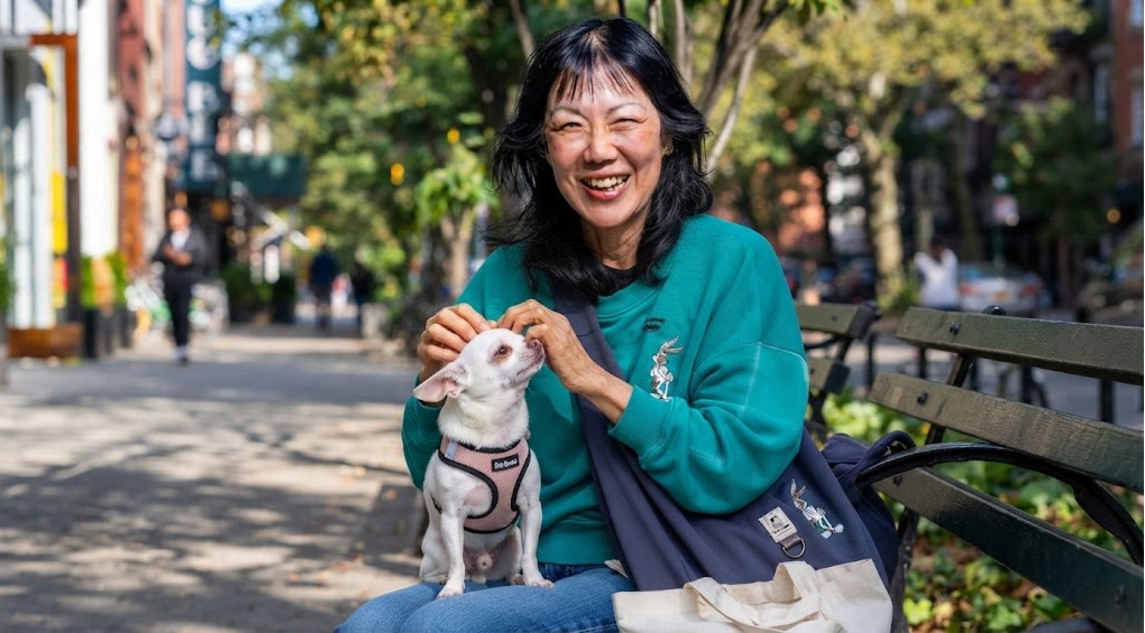 Why Margaret Cho’s Teal Bugs Bunny Embroidered Sweatshirt is a Y2K Nostalgia Grail