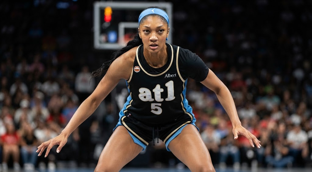 Angel Reese Las Vegas Aces v Atlanta Dream black basketball jersey number 5