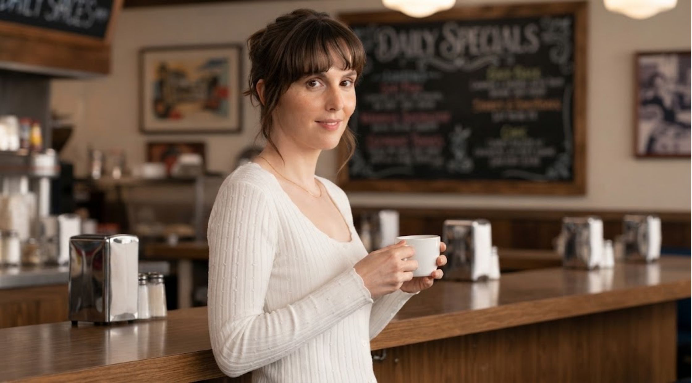 How to Get the Good Cop Bad Cop 2025 Leighton Meester White Sweater Look