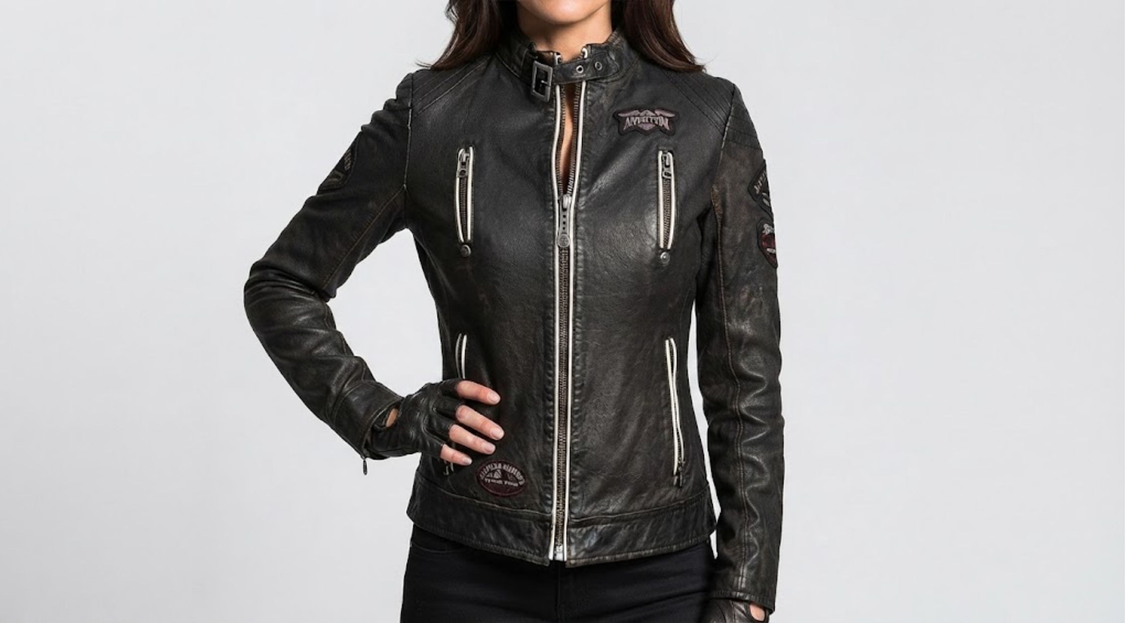 How to Style the Affliction Black Premium Divergent Women’s Biker Leather Jacket