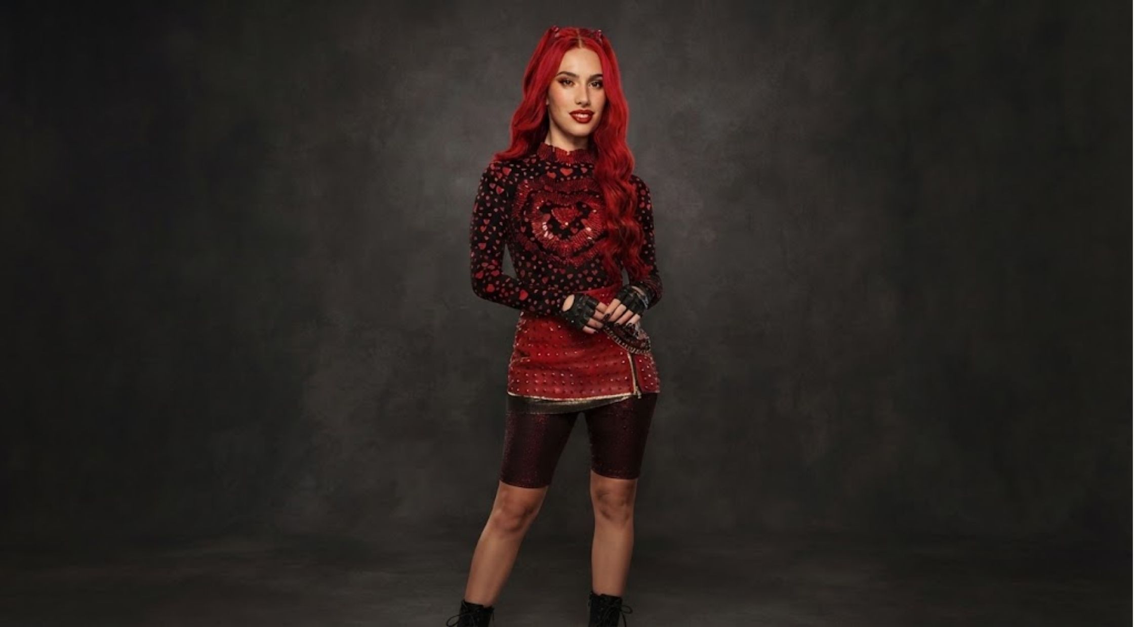 How to Style the Descendants Wicked Wonderland Kylie Cantrall Heart Printed Top