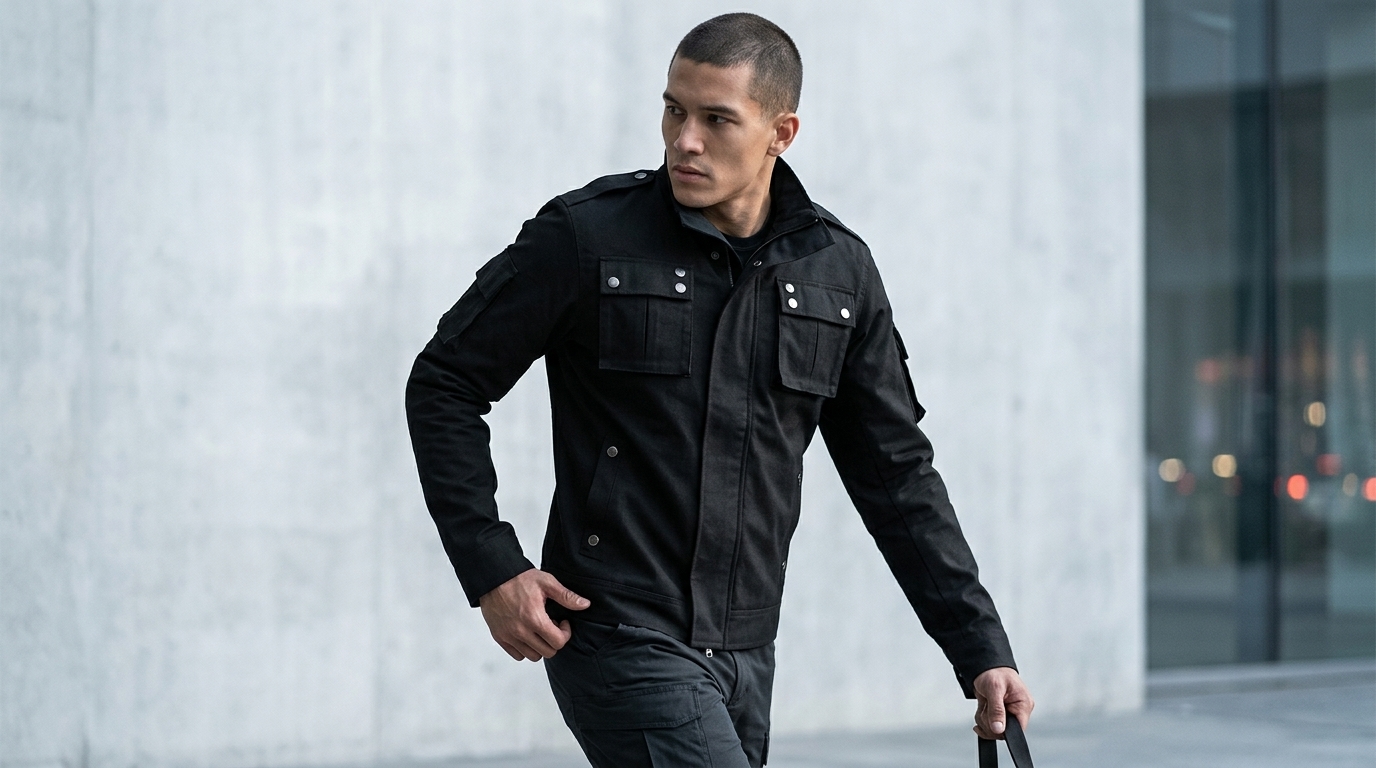 Owen Shaw Black Tactical Jacket