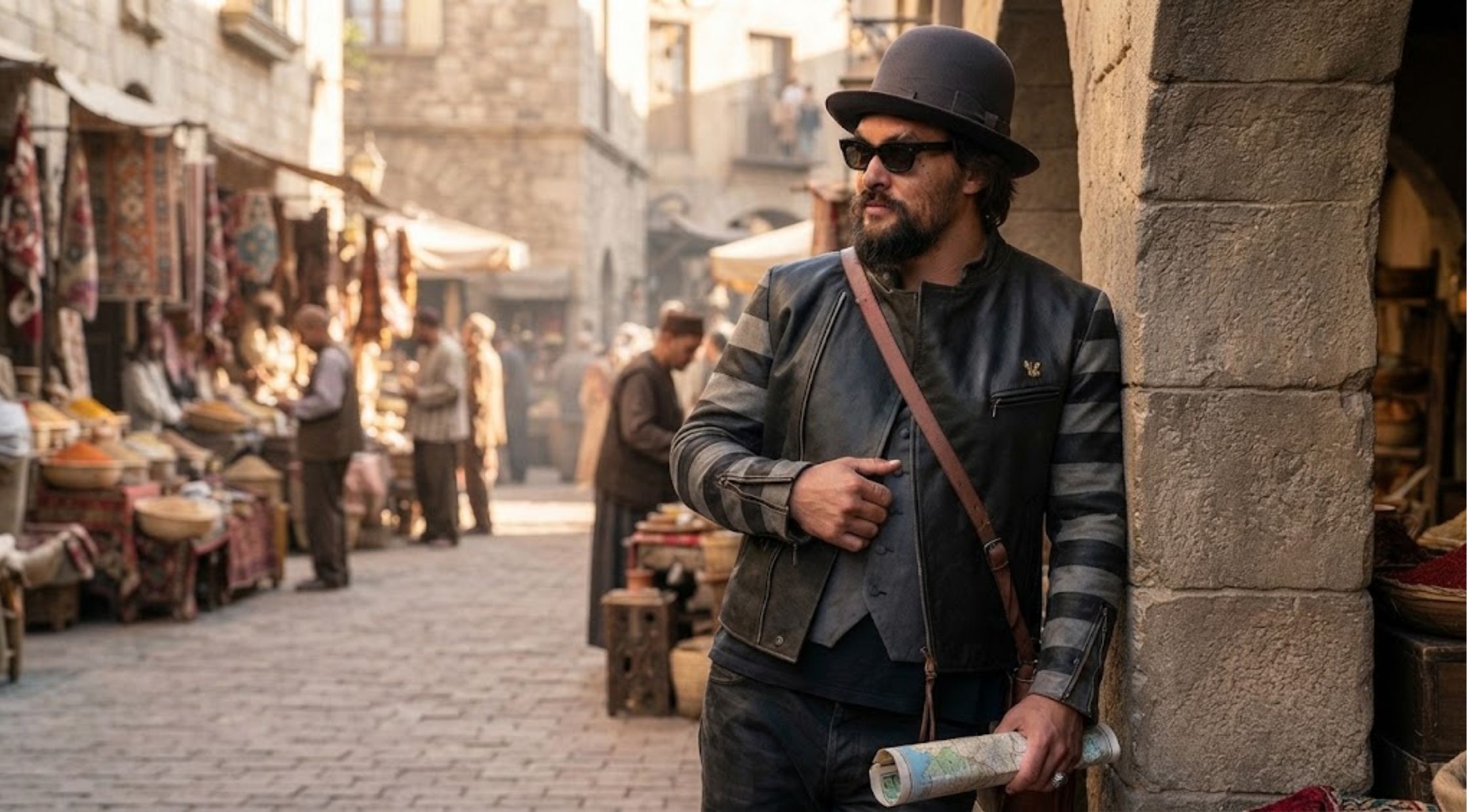 How to Style the On The Roam S02 Jason Momoa Vintage Striped Jacket