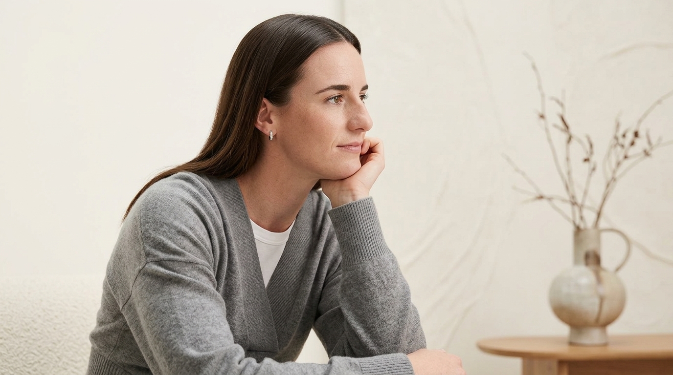 Caitlin Clark Cropped Hooded Wool Sweater