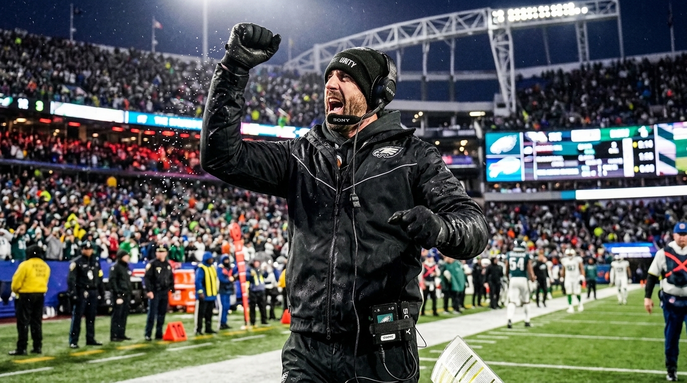 Nick Sirianni Eagles Black Sideline Jacket