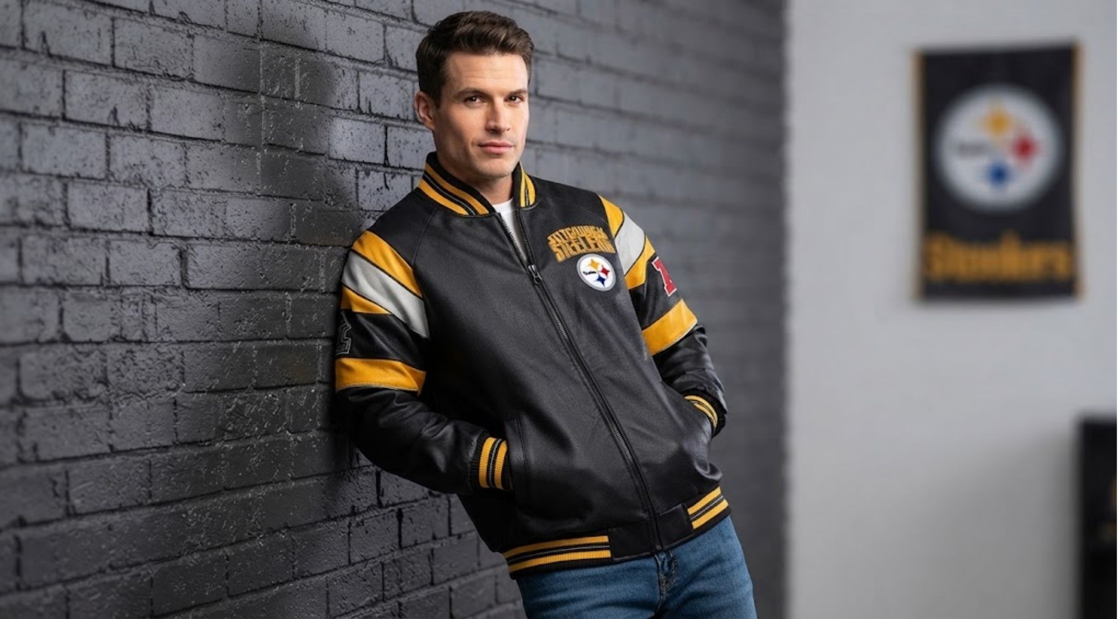 How to Style the Pittsburgh Steelers G-III Faux Varsity Leather Jacket