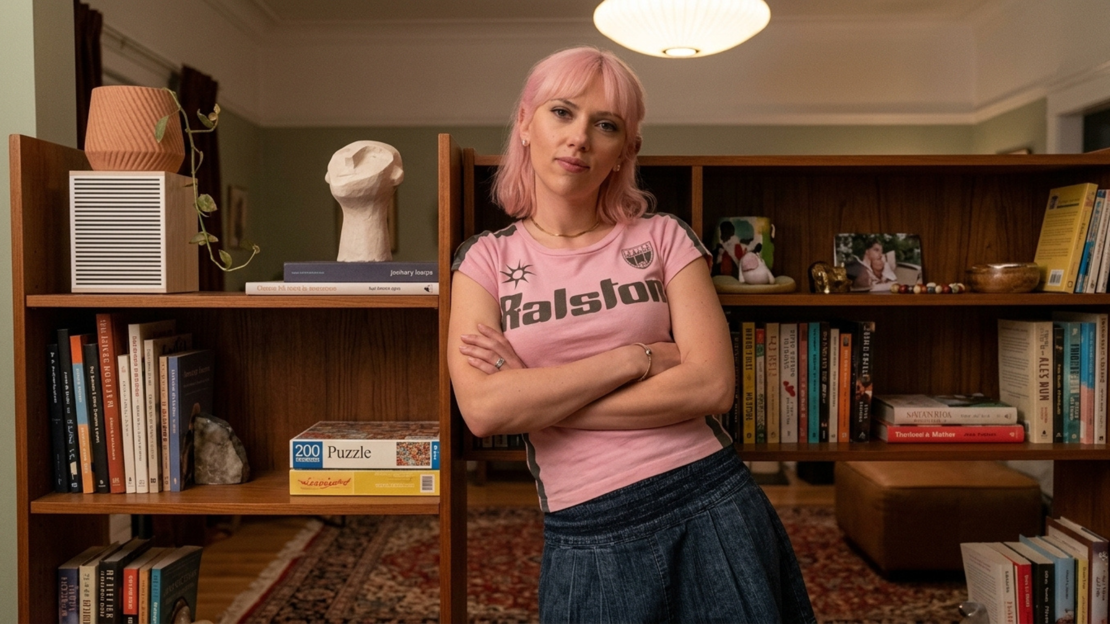 Trying S05 Scarlett Rayner Pink Dalston Graphic T-Shirt
