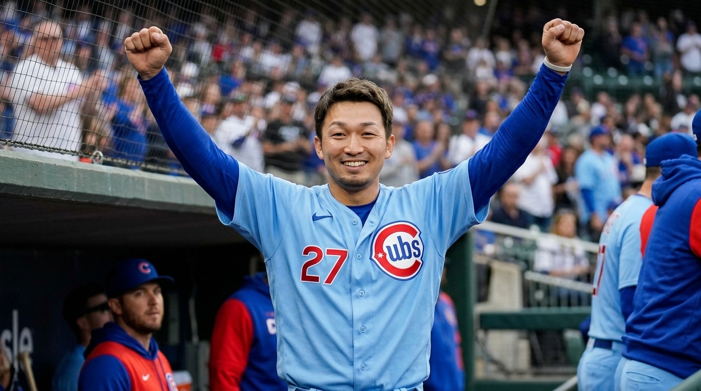 Seiya Suzuki Phillies vs. Cubs Light Blue Jersey