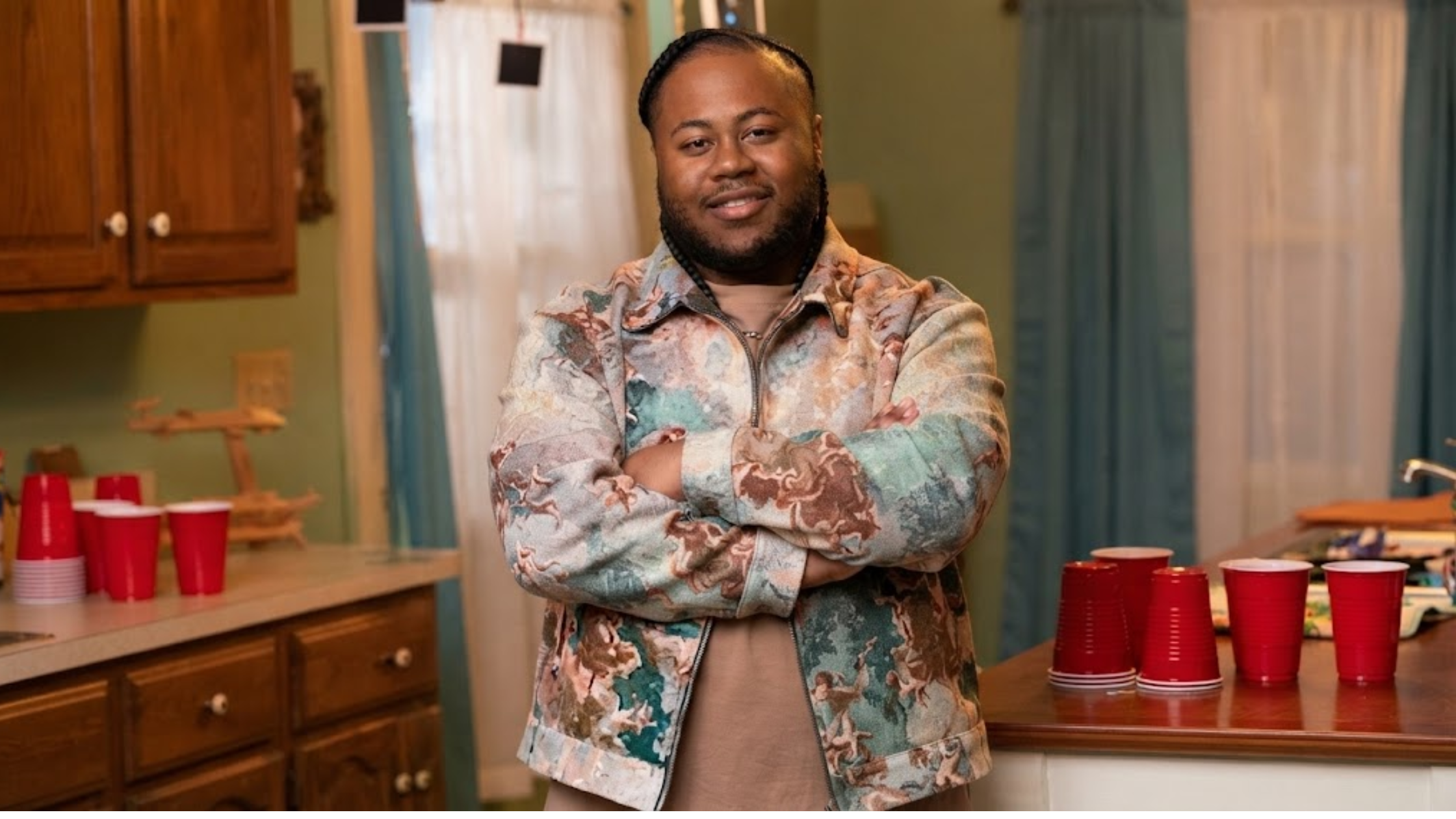 The Chi S08 Shamon Brown Jr. Renaissance Jacket multicolor tapestry jacquard design