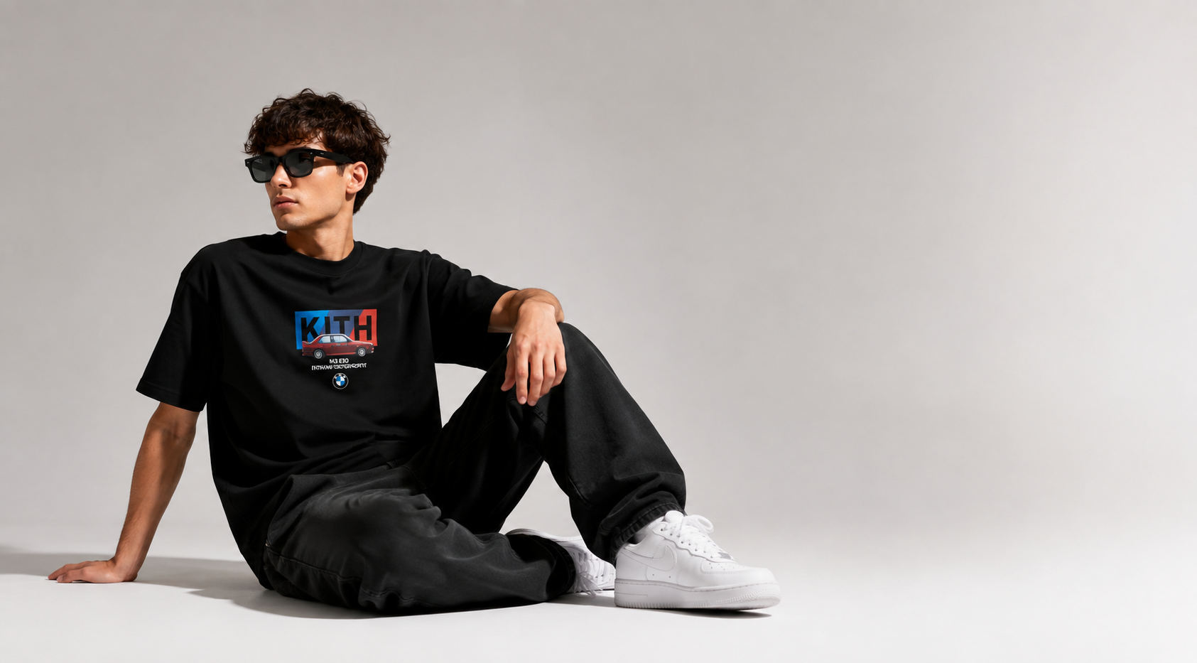 Kith for BMW M3 E30 Motorsport Graphic Black Relaxed Fit T-Shirt