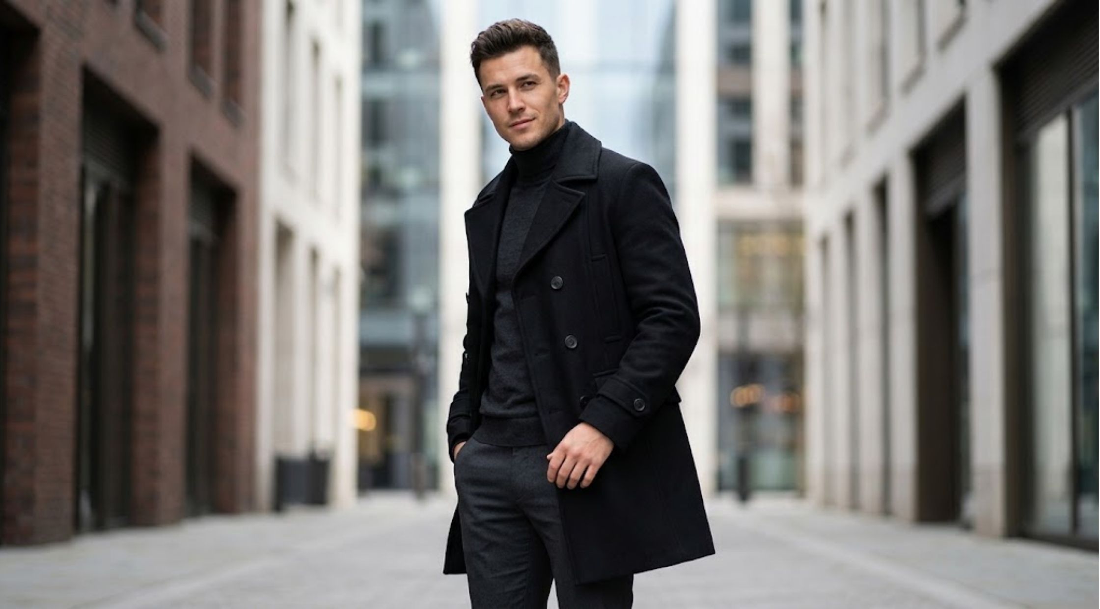 How to Style the Silo S03 Black Classic Wool Peacoat for a Luxury Look