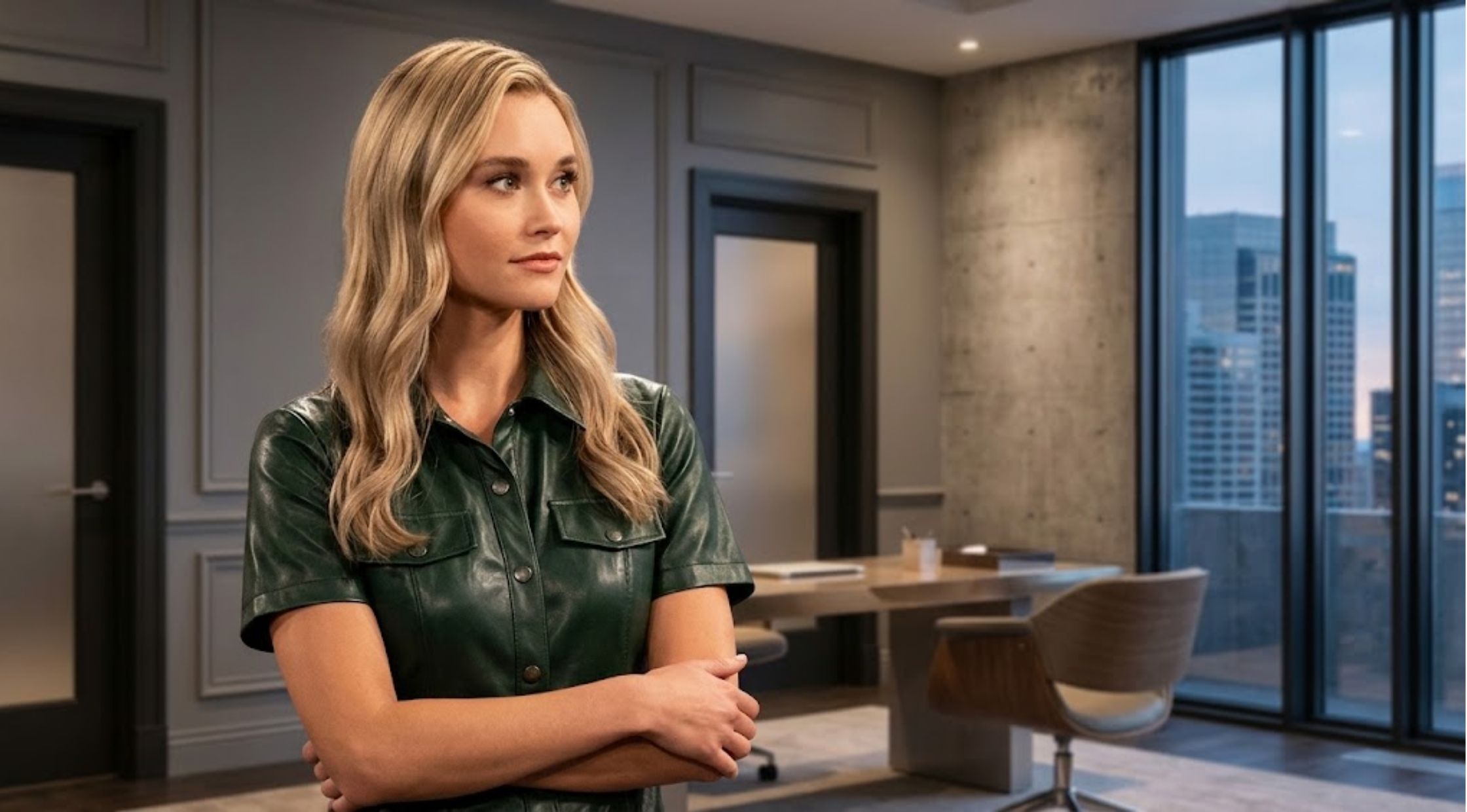 How to Style the General Hospital 2026 Paige Herschell Green Leather Mini Dress