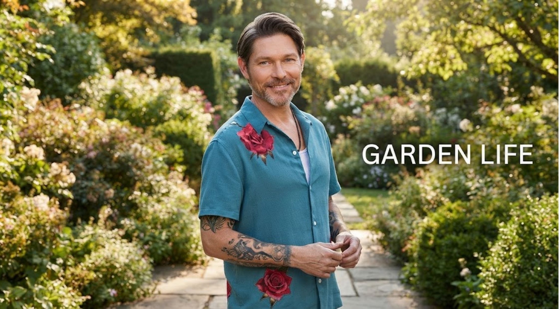 How to Style The Young And The Restless Michael Graziadei Floral Blue Shirt