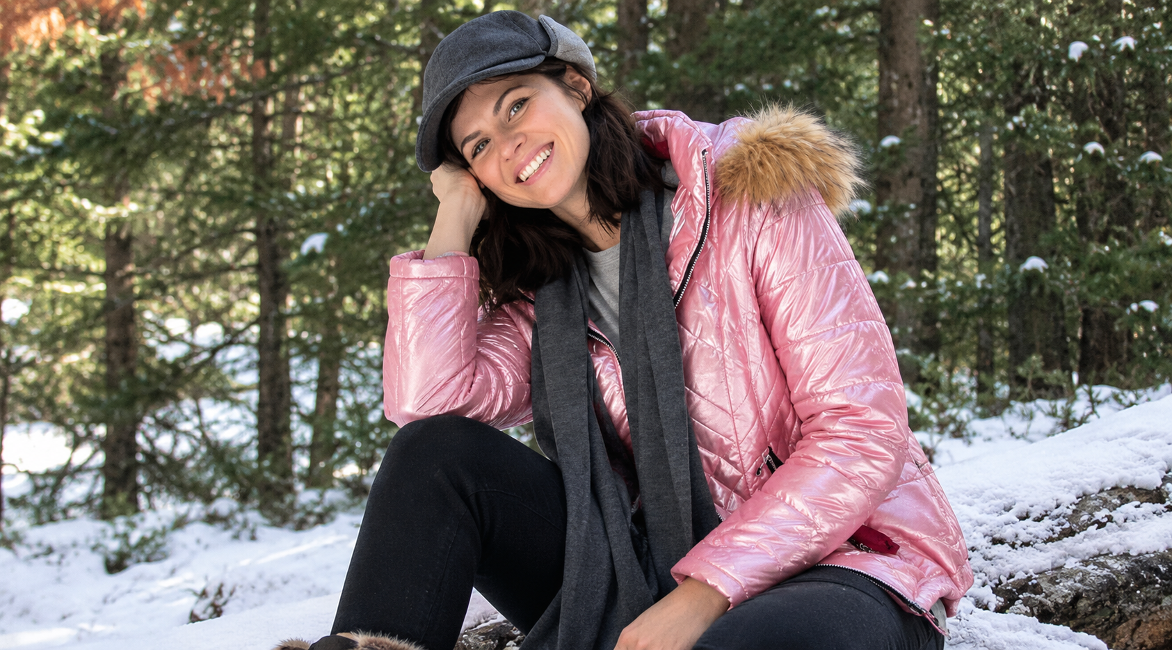 Couples Weekend Alexandra Daddario Pink Parka Jacket