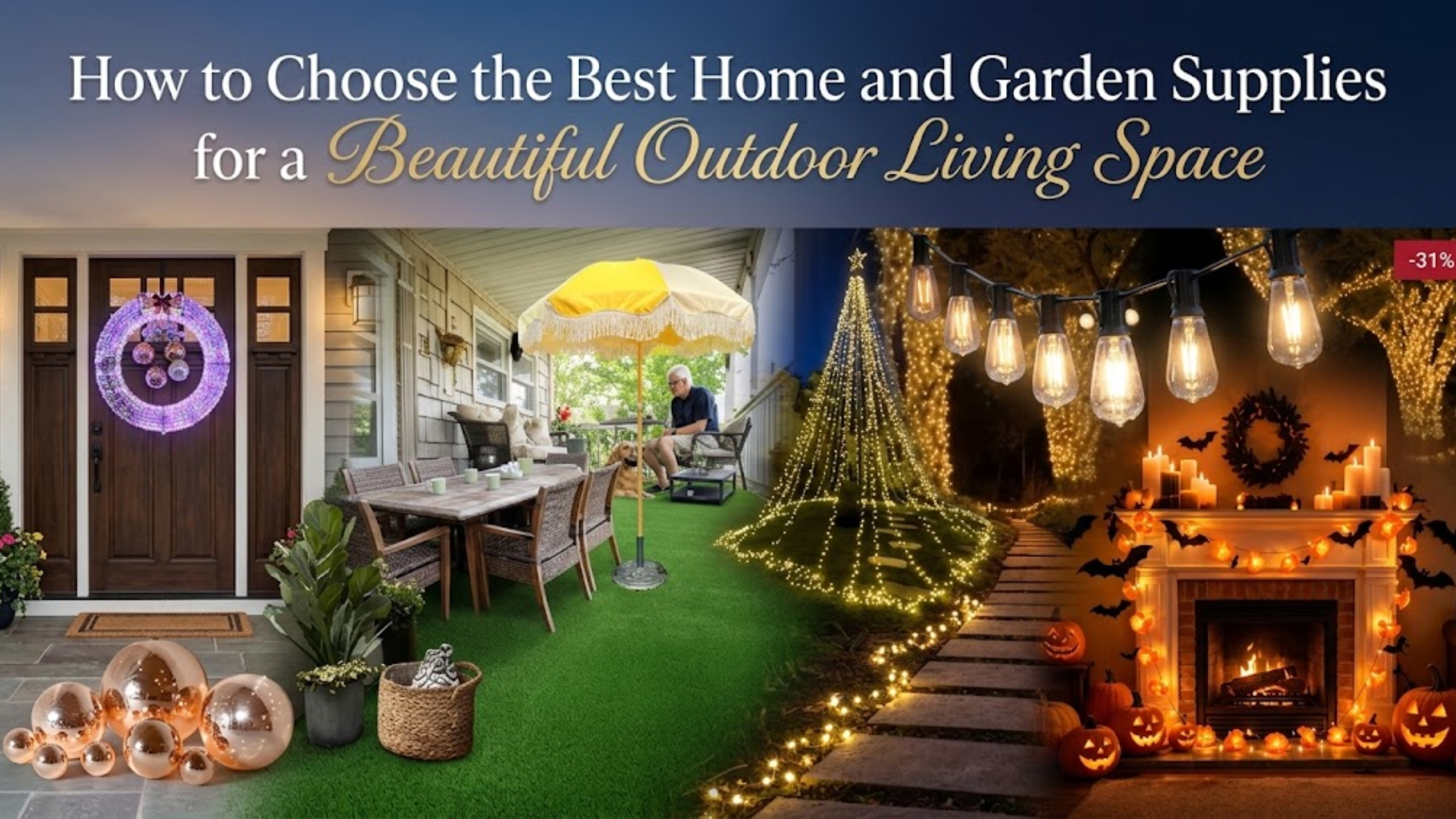 Best home and garden supplies for creating a beautiful and comfortable outdoor living space