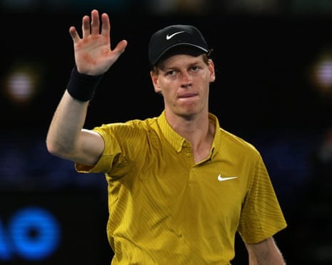 Jannik Sinner Triumphs in Sharp Olive Green Nike Polo at 2026 Aussie Open