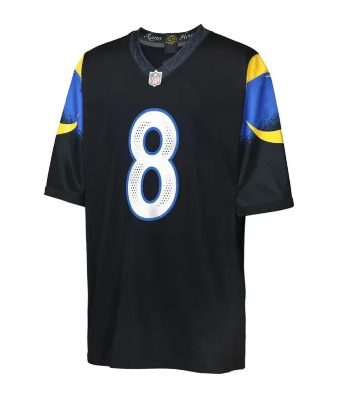 Jared Verse 2025 Rams Jersey | Rivalries Black & Royal Blue NFL Jersey