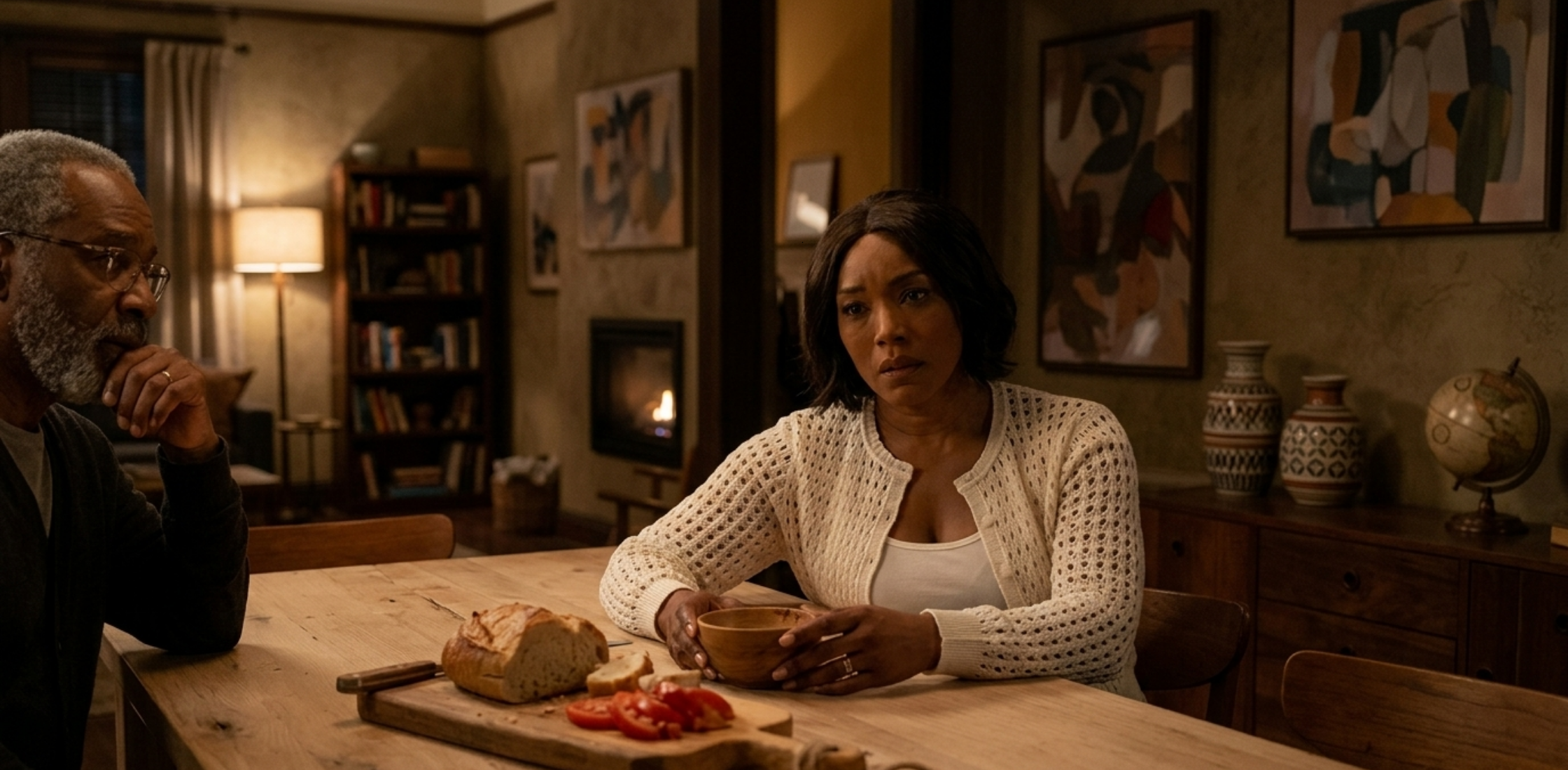 Athena Grant white cardigan from 9-1-1 episode Don’t Drink the Water elegant knitwear