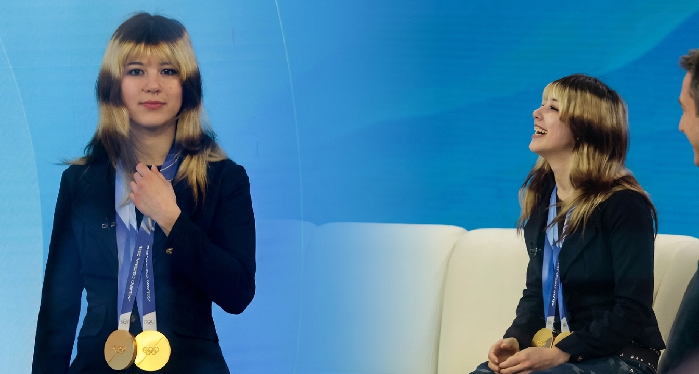 Alysa Liu NYC 2026 midnight black slim-fit single-breasted blazer with notched lapel inspired by Olympic champion Alysa Liu