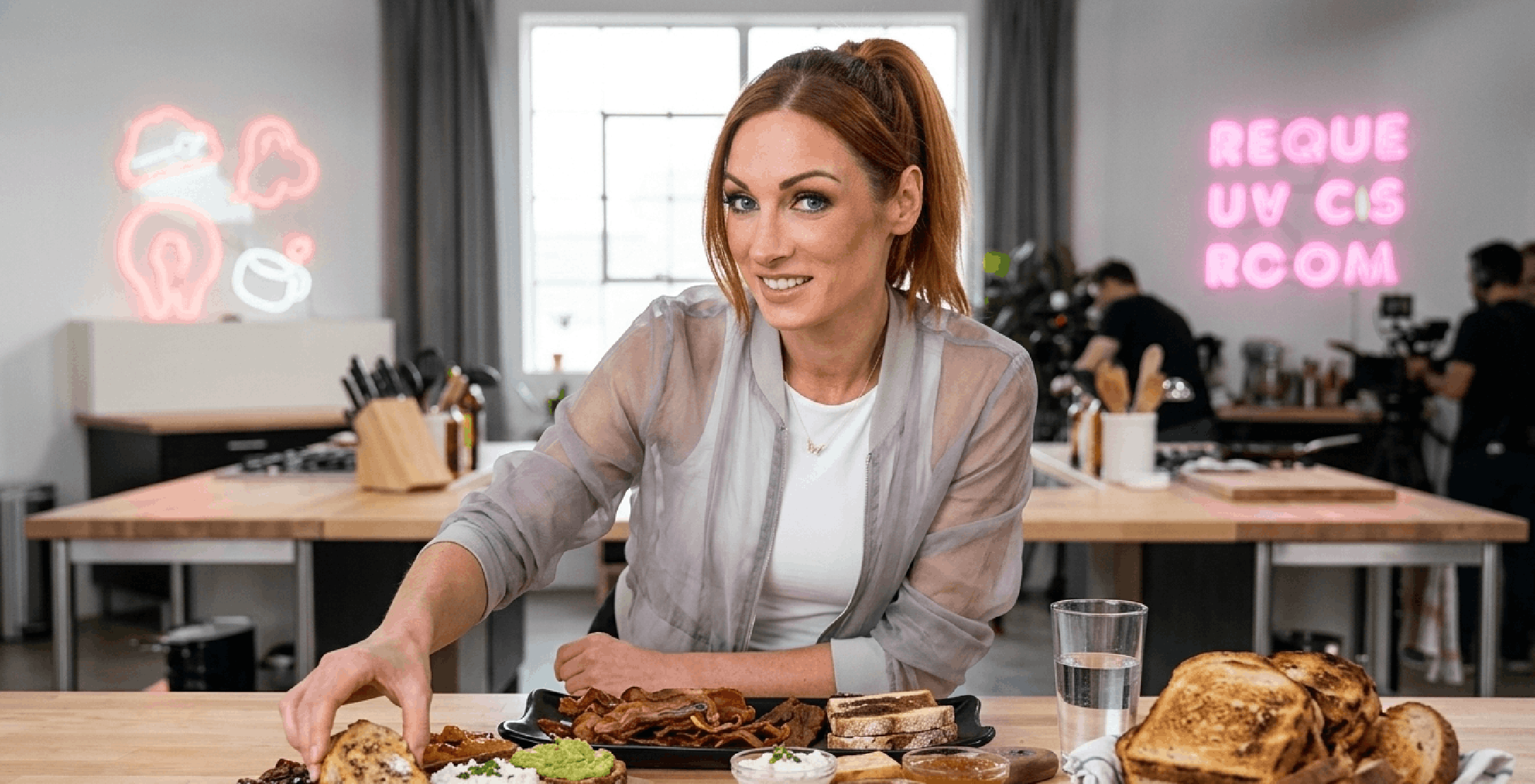 Becky Lynch Hot Ones Sheer Cropped Silver Grey Bomber Jacket with Ribbed Trim and Full-Zip Closure