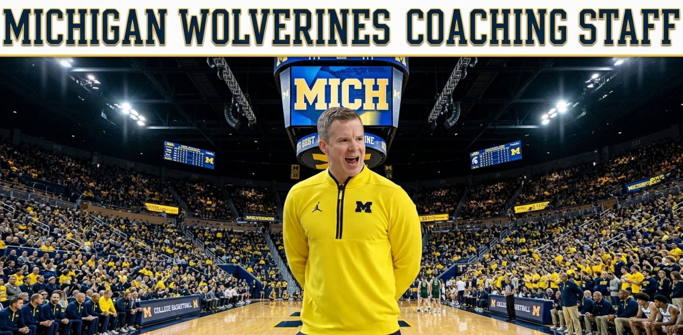 Dusty May 2026 NCAA Michigan Yellow Half-Zip Tournament Sweatshirt with Jumpman Logo