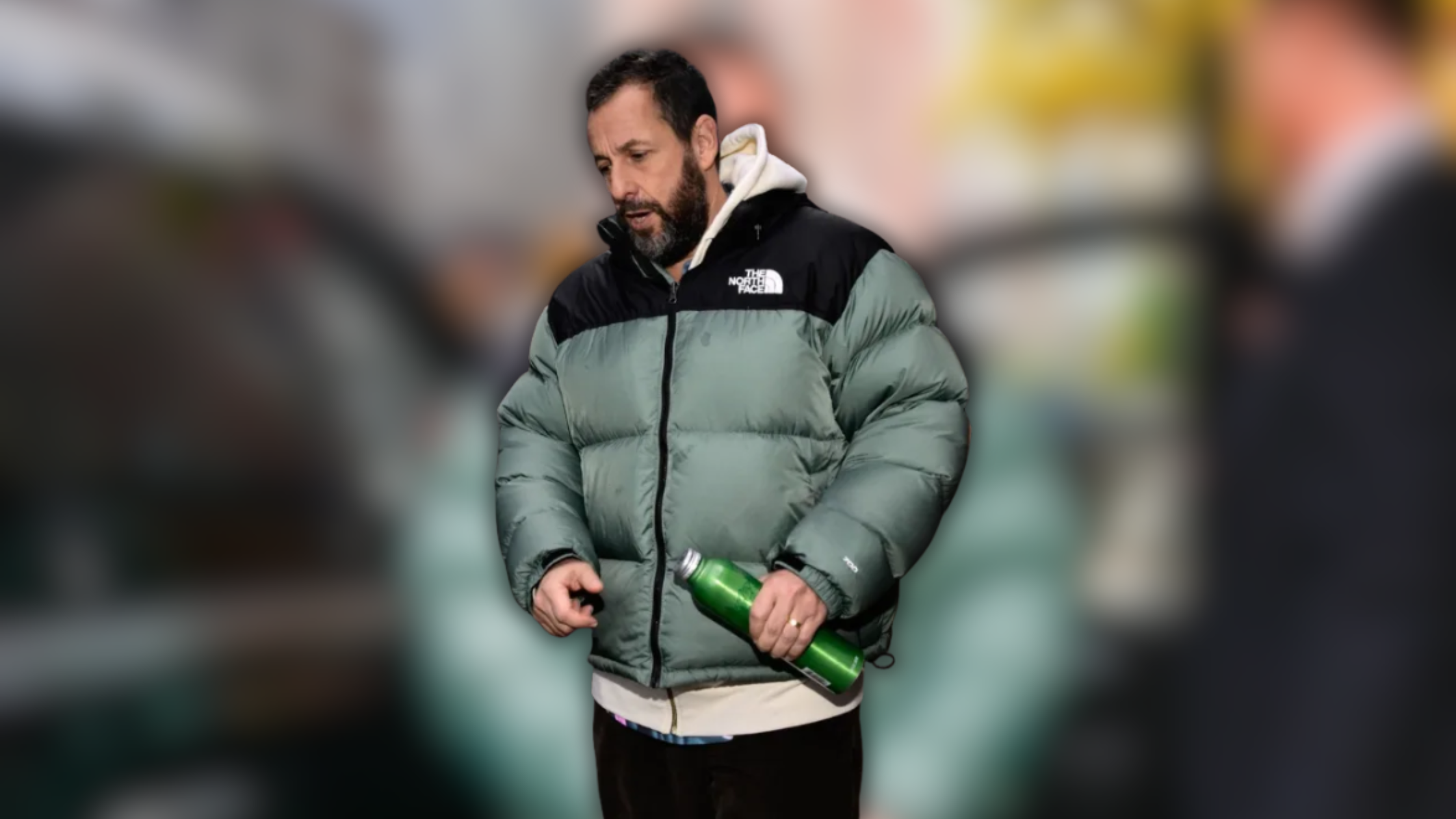 From Casual to Cool: Adam Sandler Redefines Street Style in New York City Puffer Jacket