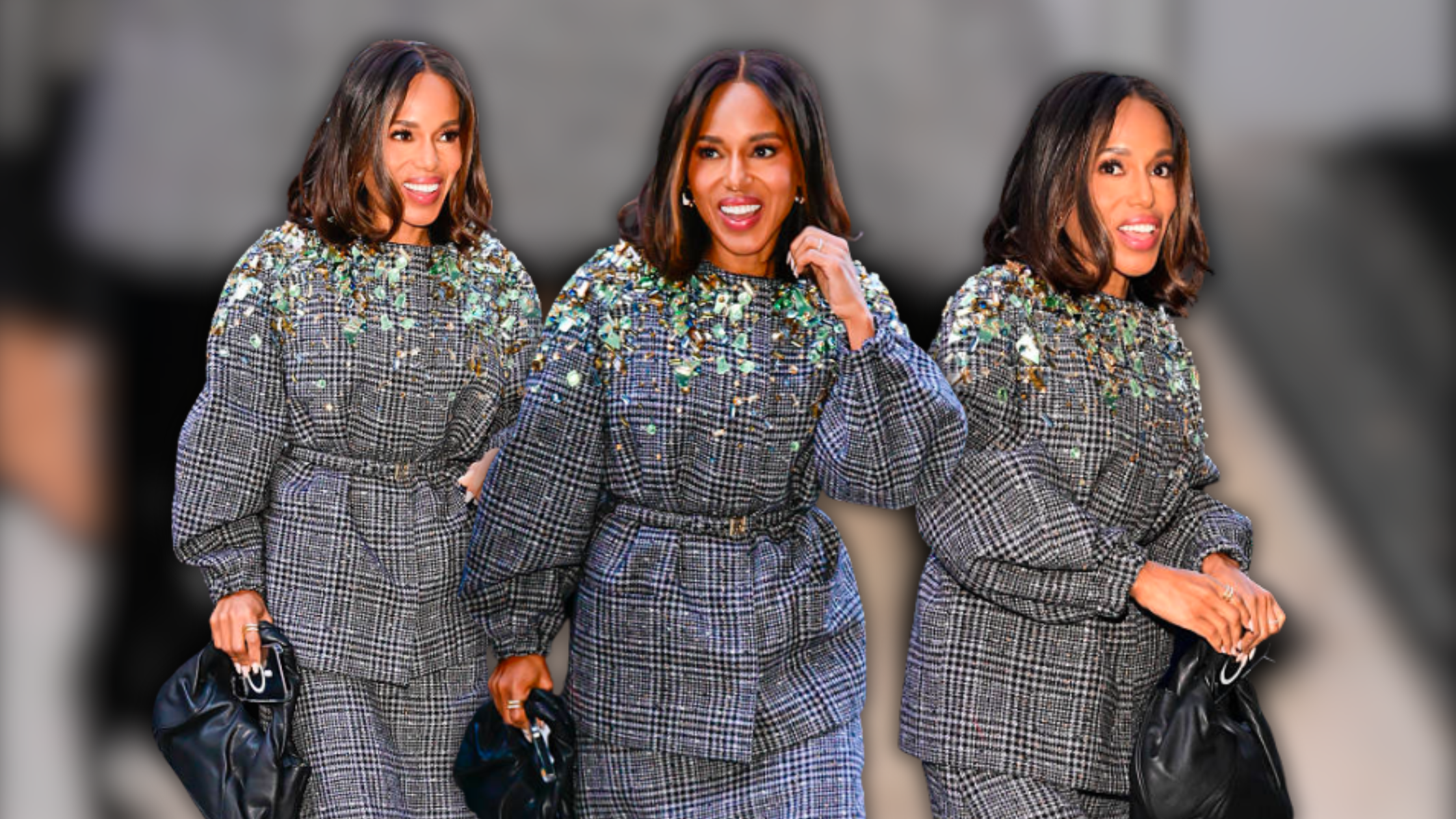 How Kerry Washington’s Plaid Tweed Skirt Suit Became a Modern Style Icon