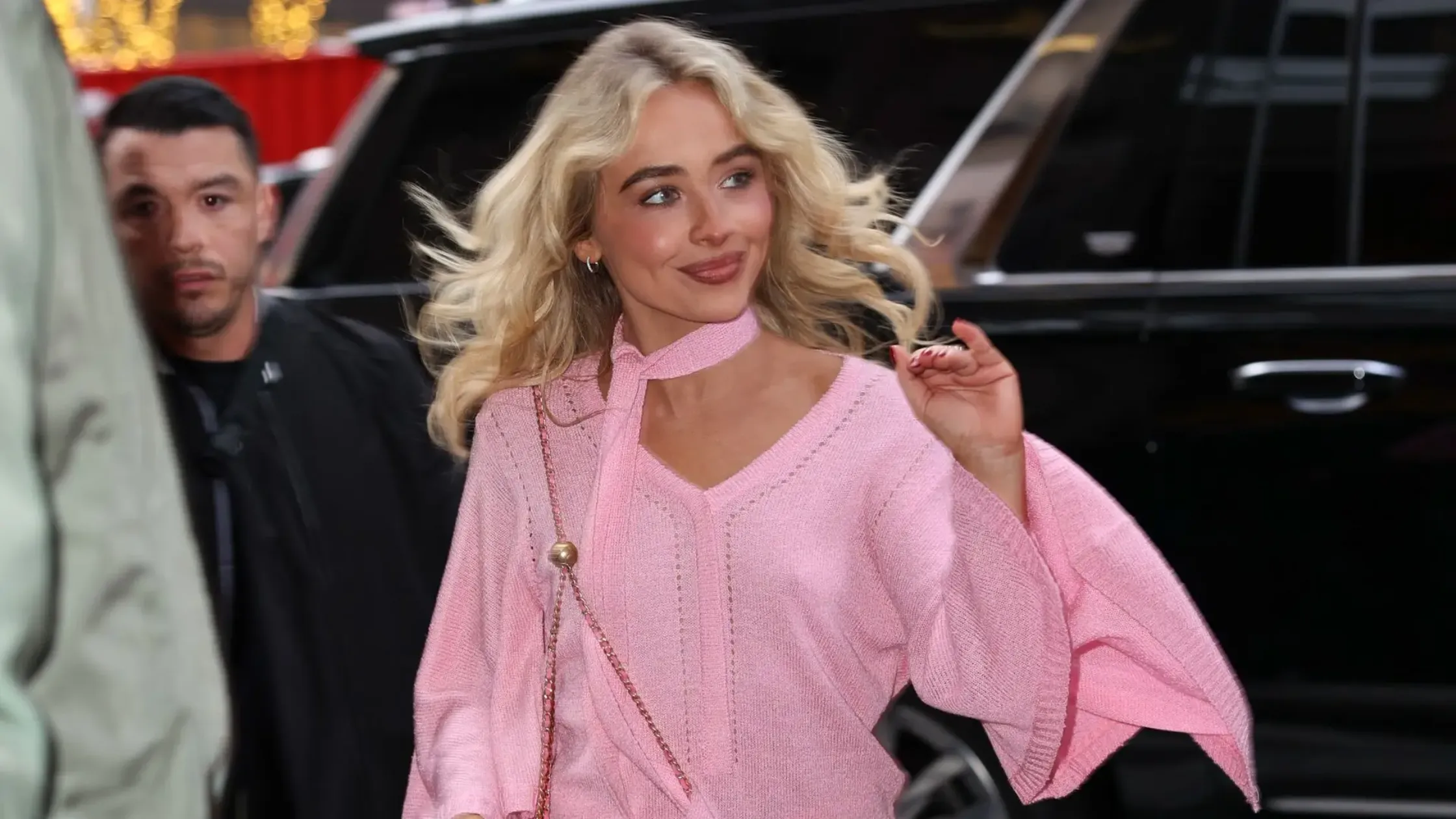 How to Nail Sabrina Carpenter’s Late Night with Seth Meyers 2025 Cardigan Dress Look