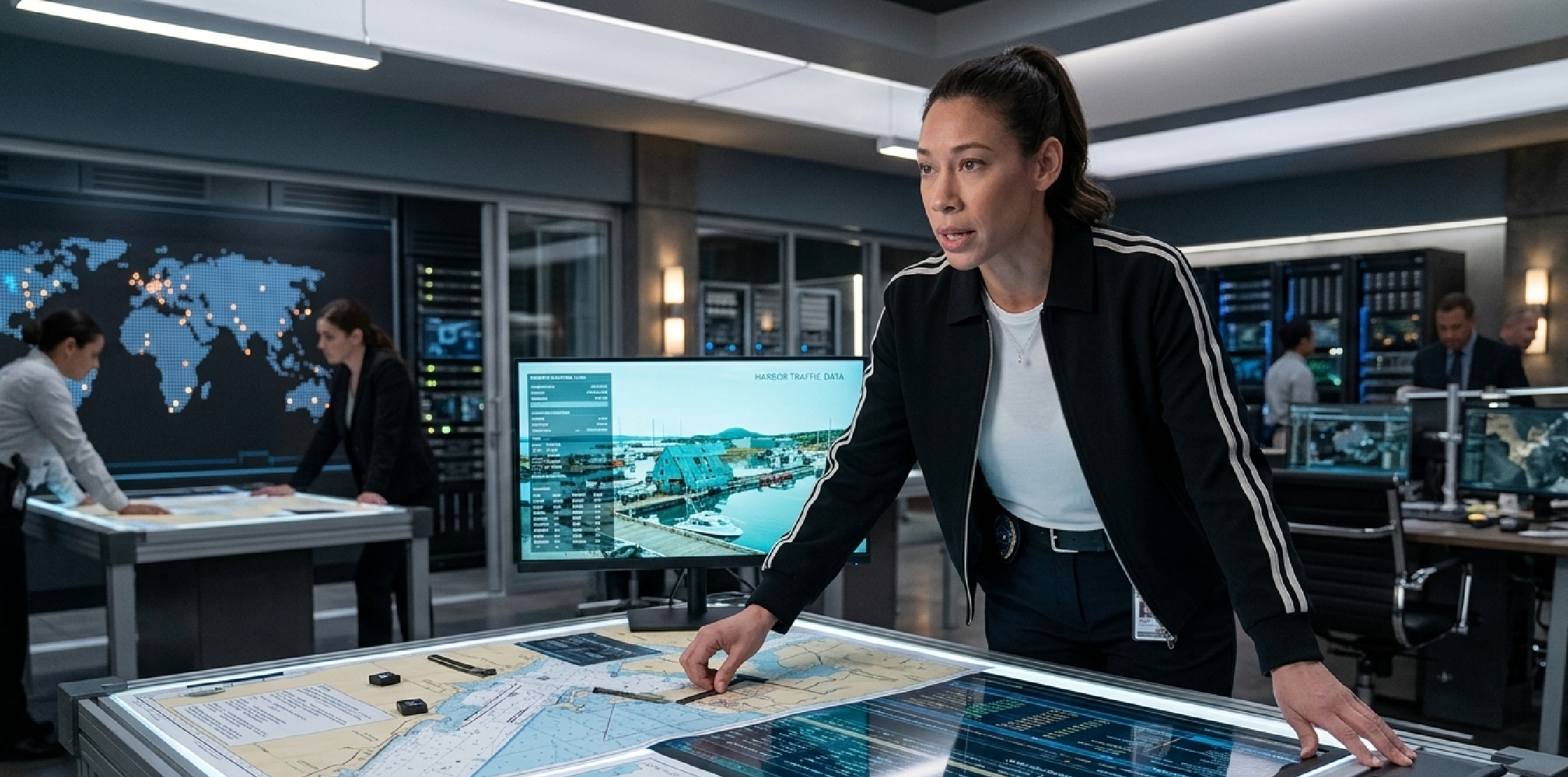 Hudson &amp; Rex S08 Sarah Truong black bomber jacket with white striped sleeves