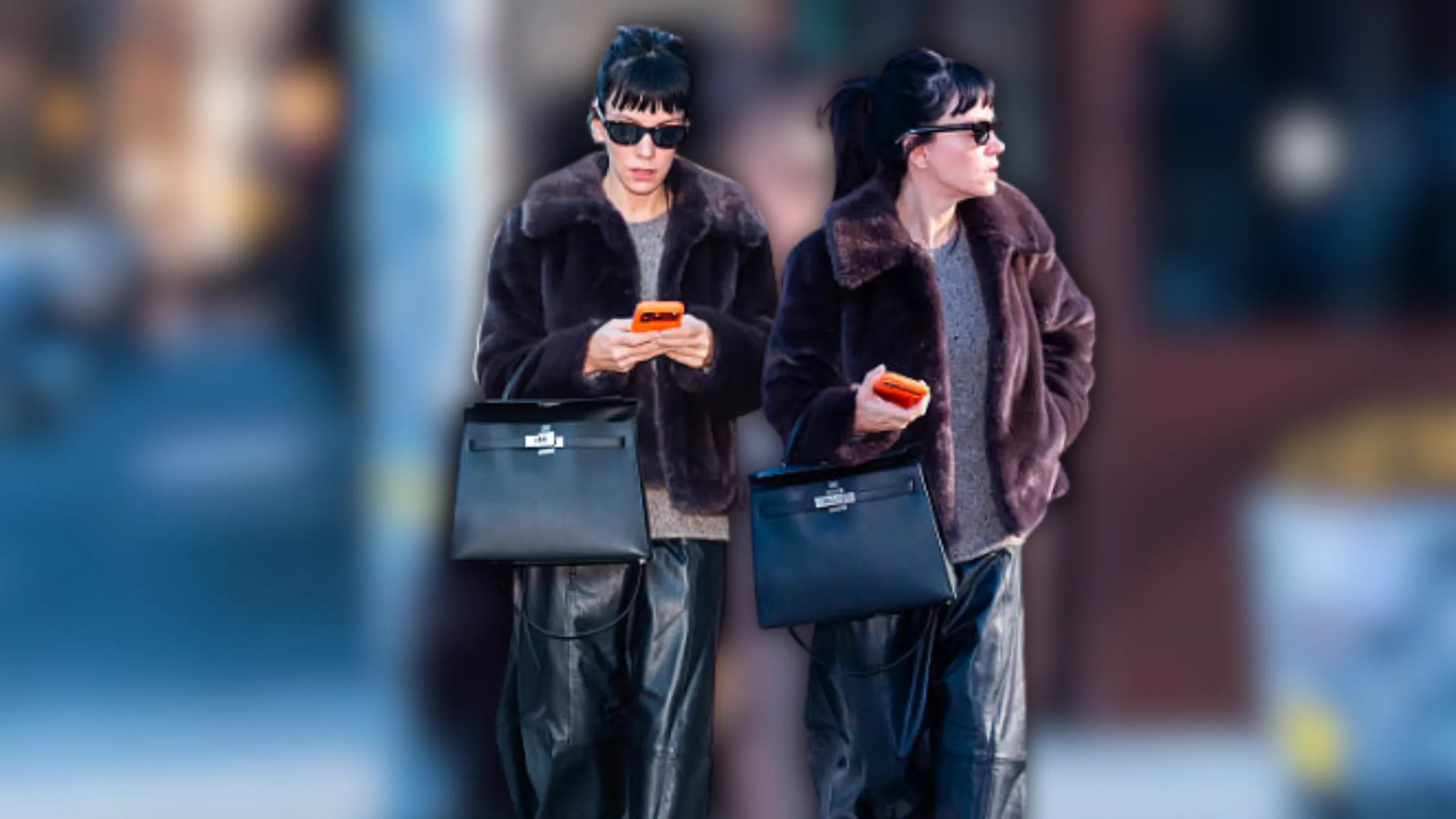 Lily Allen’s Grey Knit Sweater Look Defines Effortless NYC Street Style