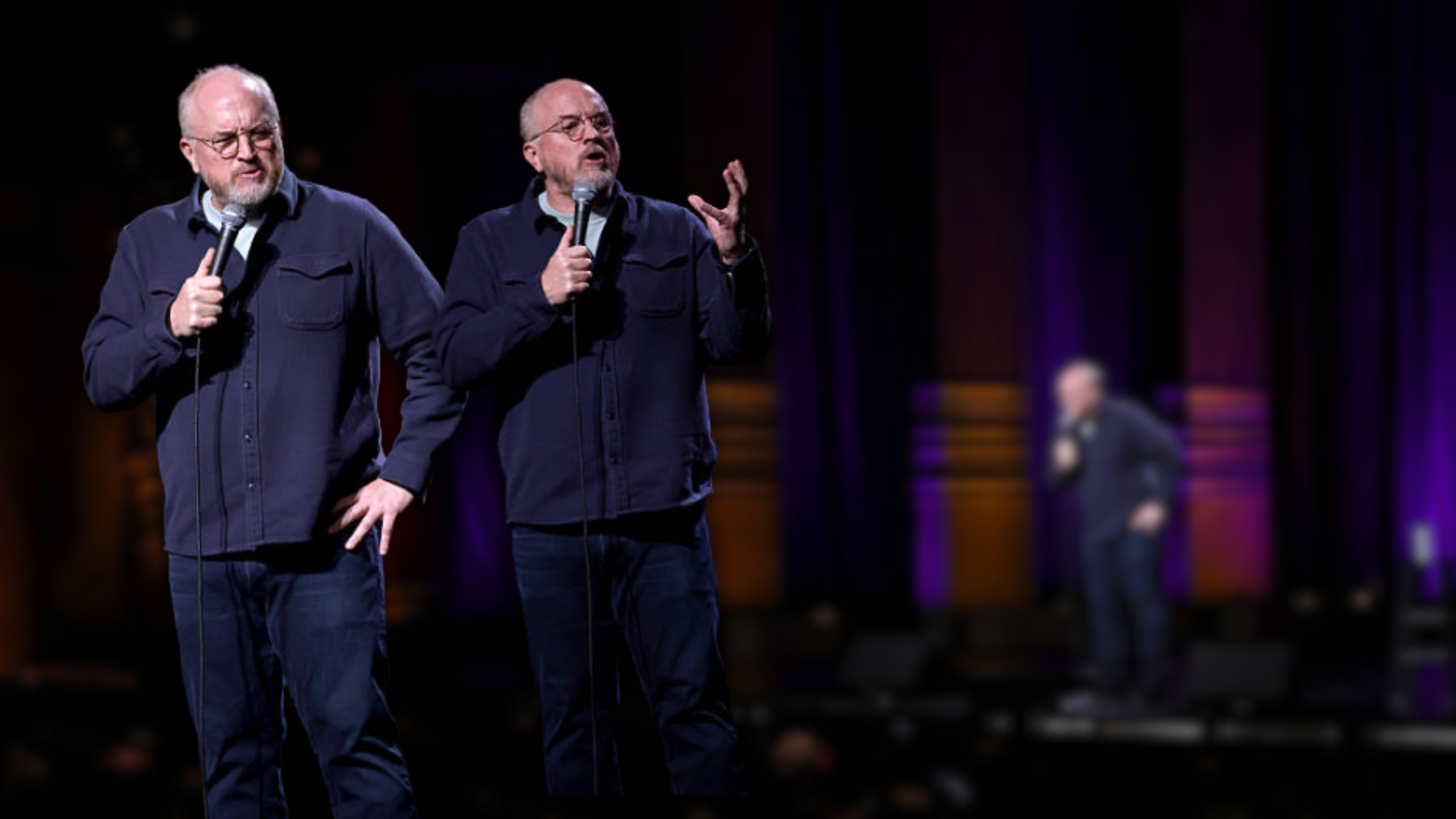 Louis C.K. Sets Casual Style Goals in Overshirt at 2025 New York Comedy Festival