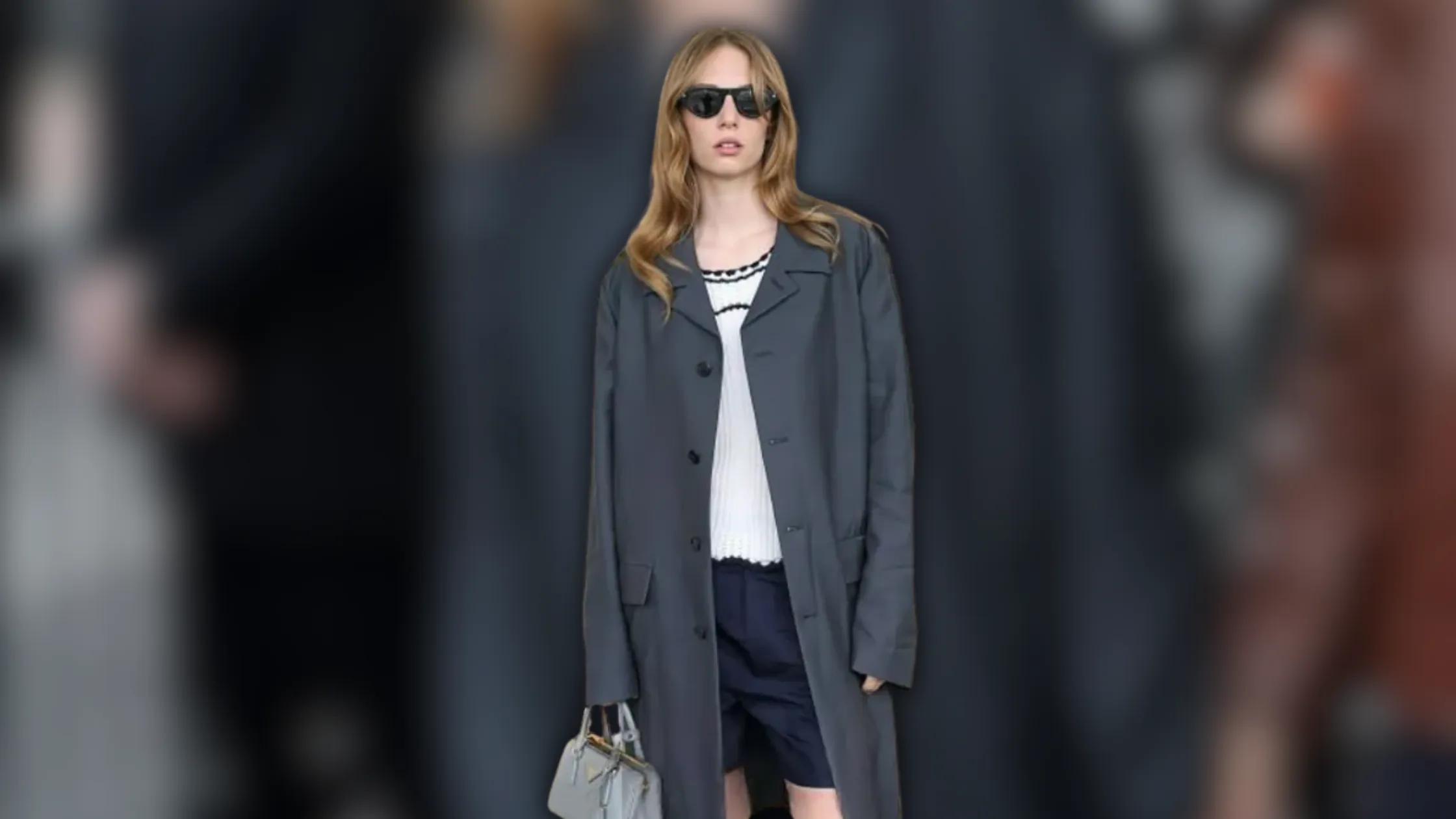 Maya Hawke Nails Minimalist Chic in Grey Coat at 2026 Menswear Event
