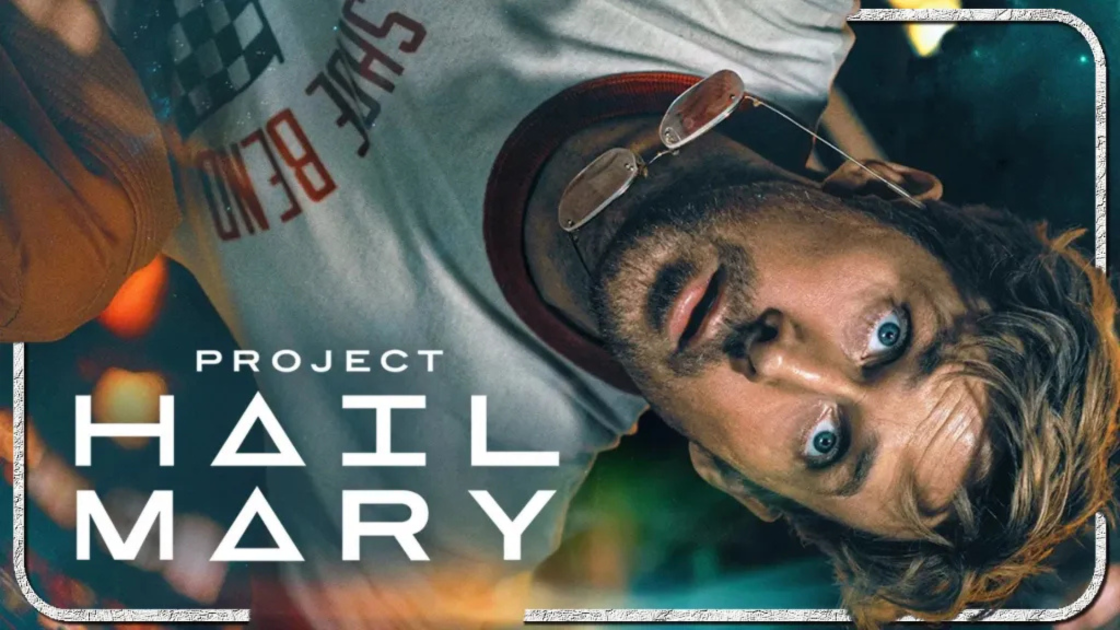 Project Hail Mary 2026 cast Ryan Gosling and Sandra HÃ¼ller in stylish space-age outfits, featuring mission jackets, retro-striped shirts, and black coats