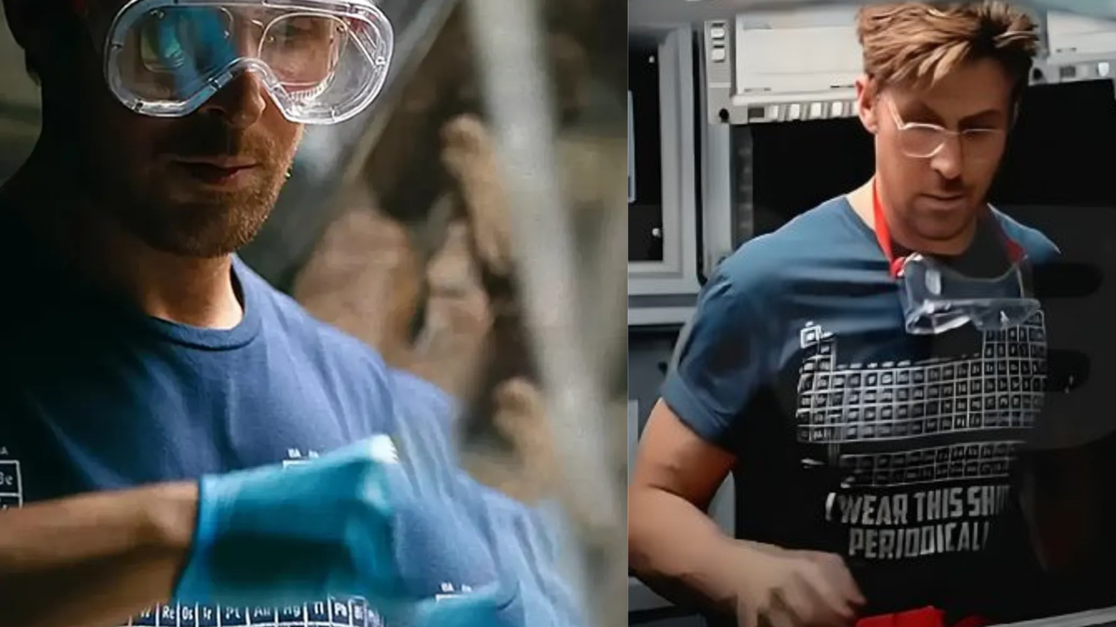 Project Hail Mary Ryan Gosling Blue Periodic Table Graphic T-Shirt
