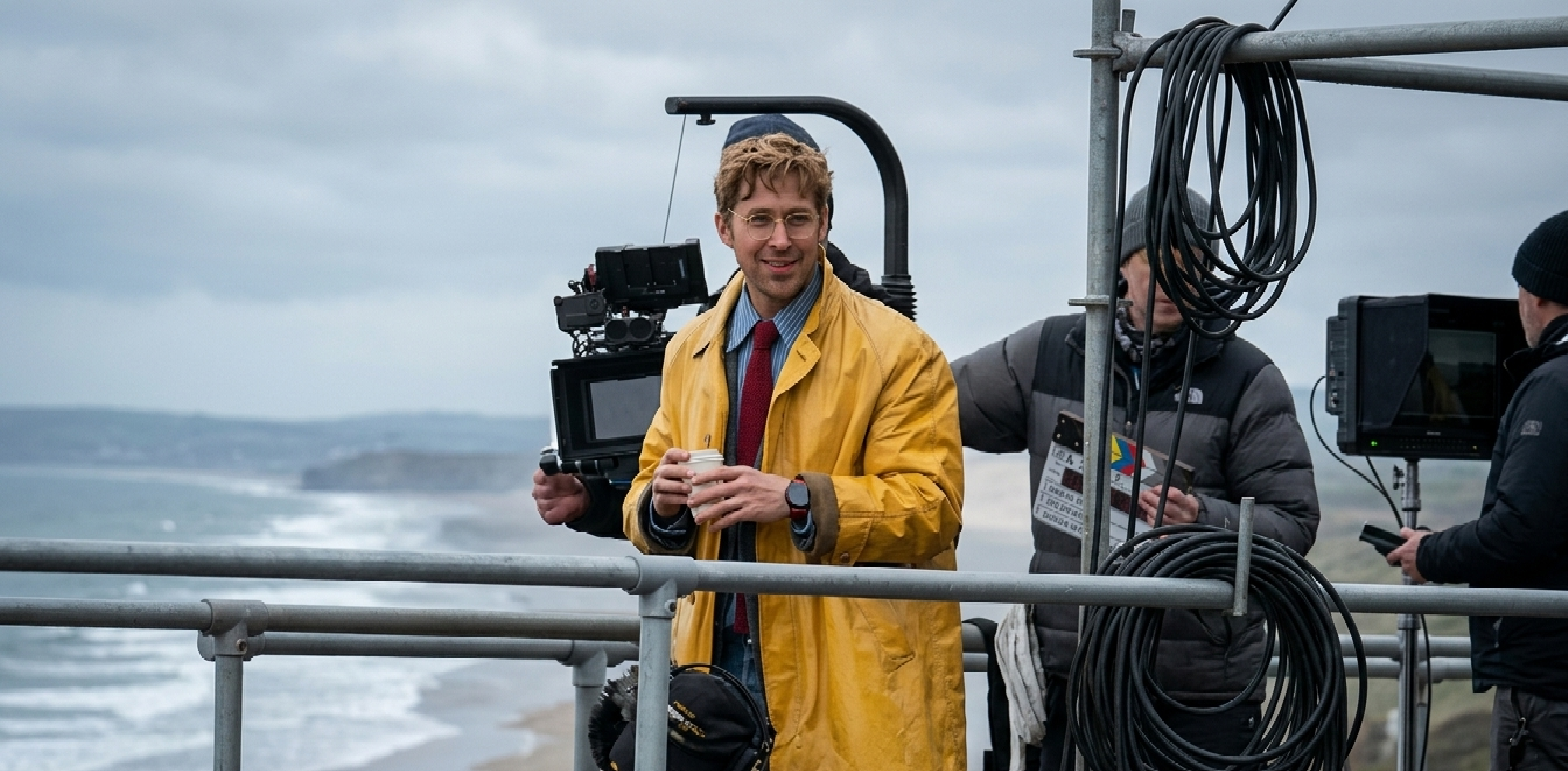 Ryan Gosling Project Hail Mary yellow leather coat inspired by Ryland Grace, cinematic fashion statement