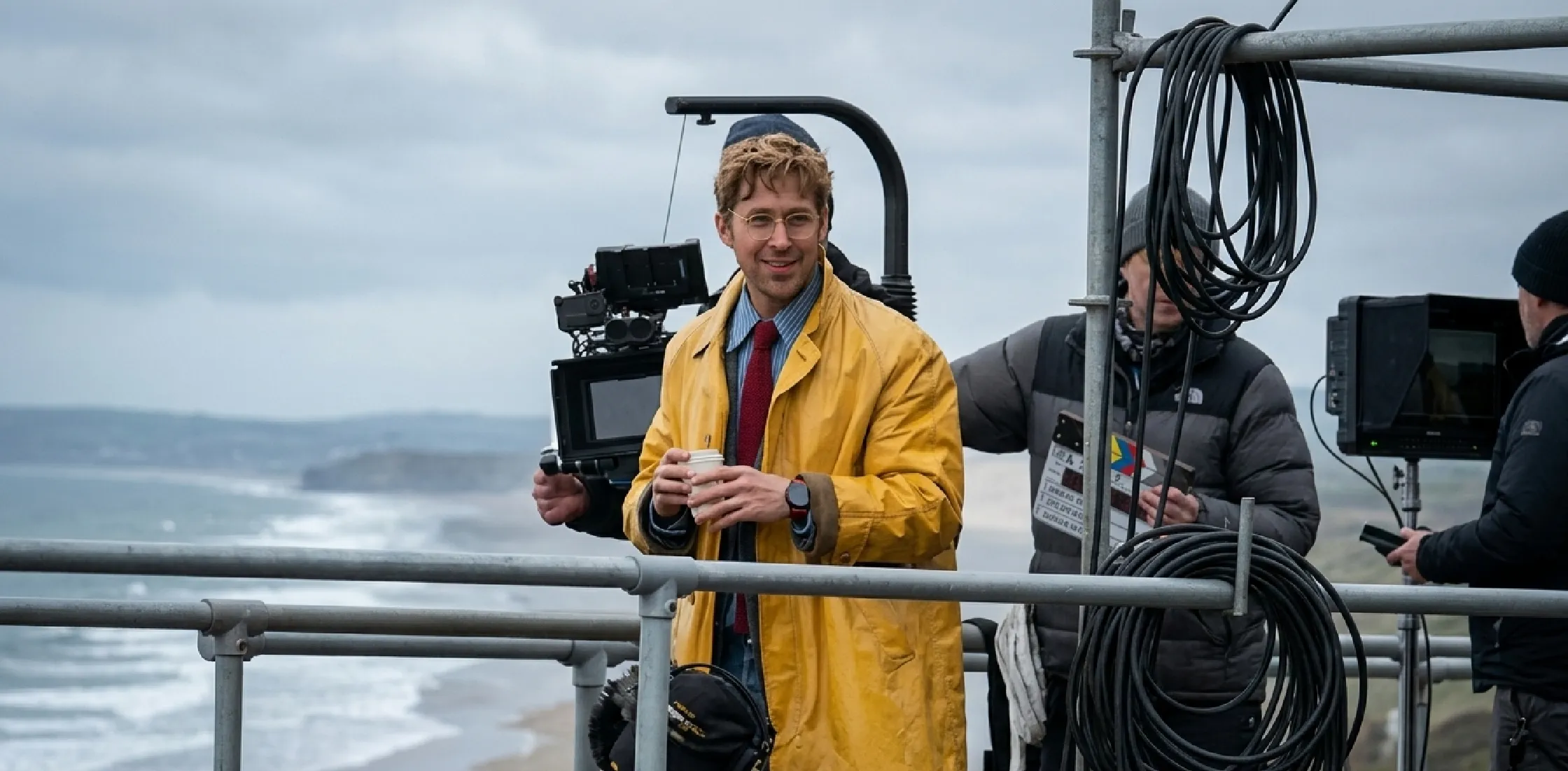 Ryan Gosling Project Hail Mary yellow leather coat inspired by Ryland Grace, cinematic fashion statement