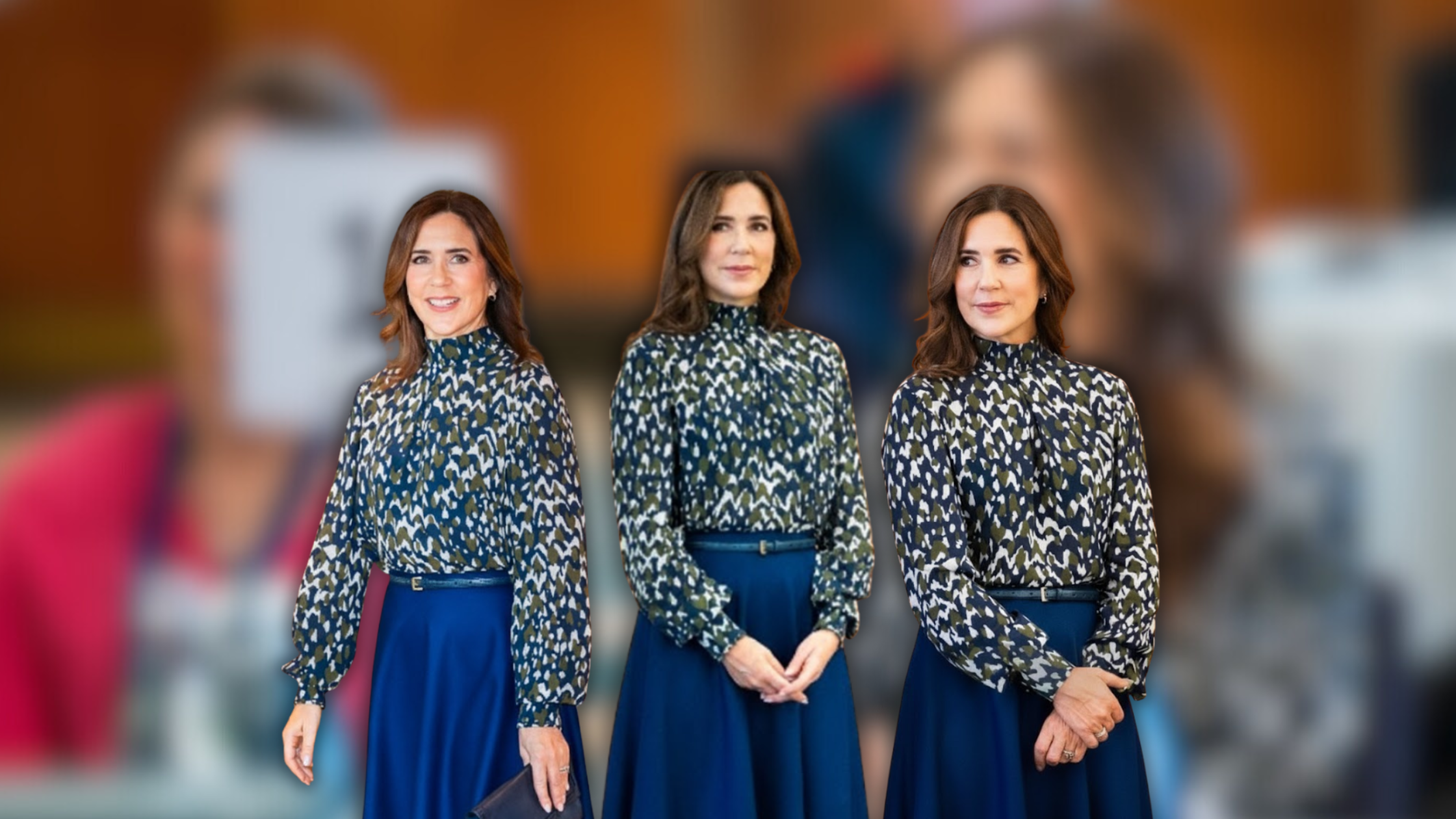 Queen Mary of Denmark Stuns at Independent Research Foundation Press Conference Wearing a Chic Midi Skirt Ensemble